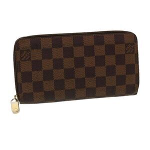 LOUIS VUITTON Damier Ebene Zippy Wallet Long Wallet